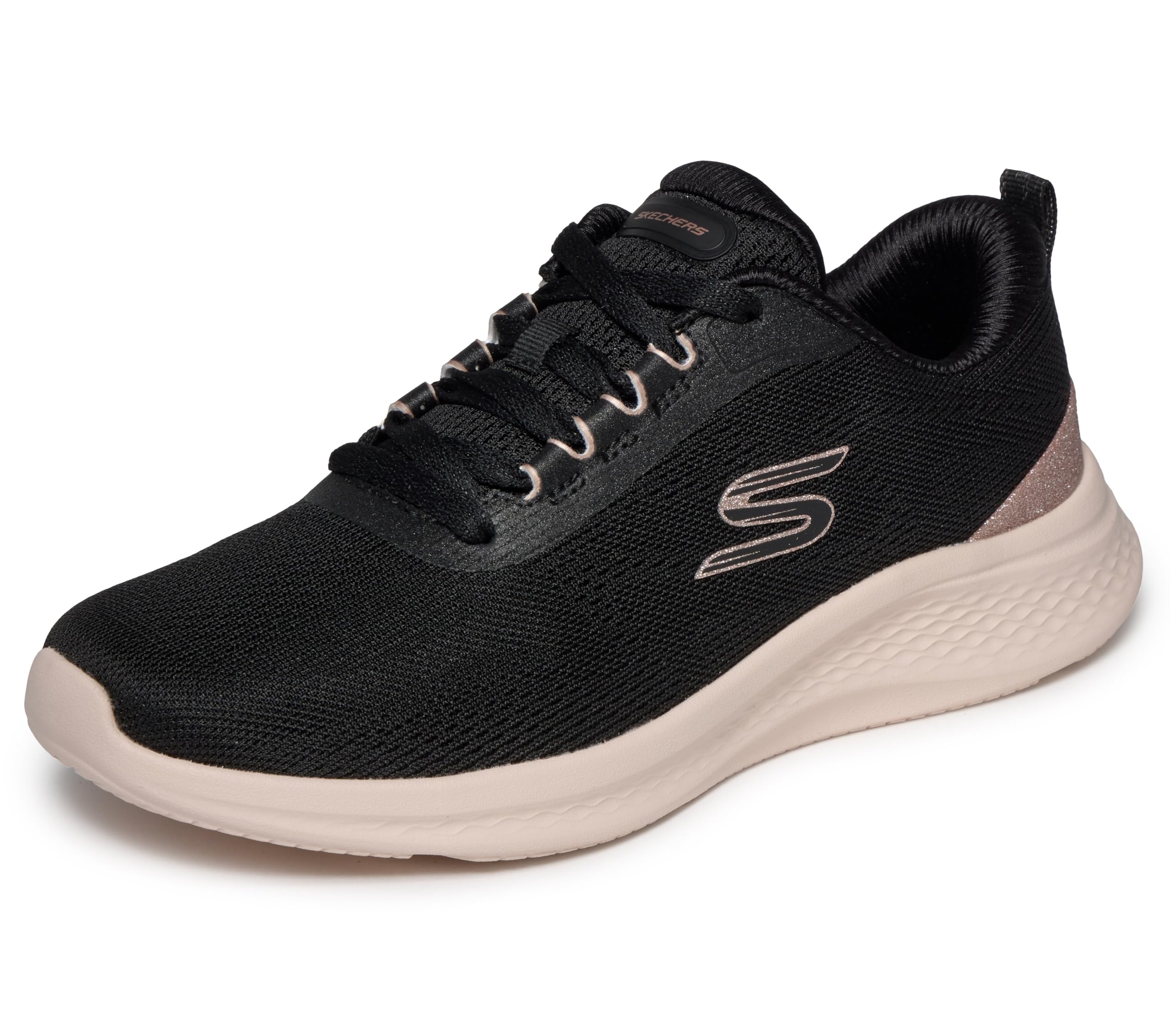 Skechers Women's Black Skech-Lite Pro 2.0 Polyester /Rose Gold Trainers  4 Size 4