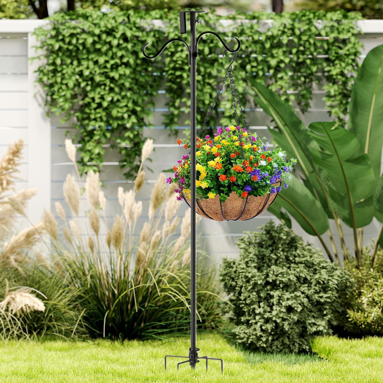 Poste Resistente para de Aves Varilla Soporte Montaje Pajareras, Decoración | Kit de Montaje Robusto para Soporte de Casita de Pájaros Luces Solares Decoración Jardín Estación Meteorológica