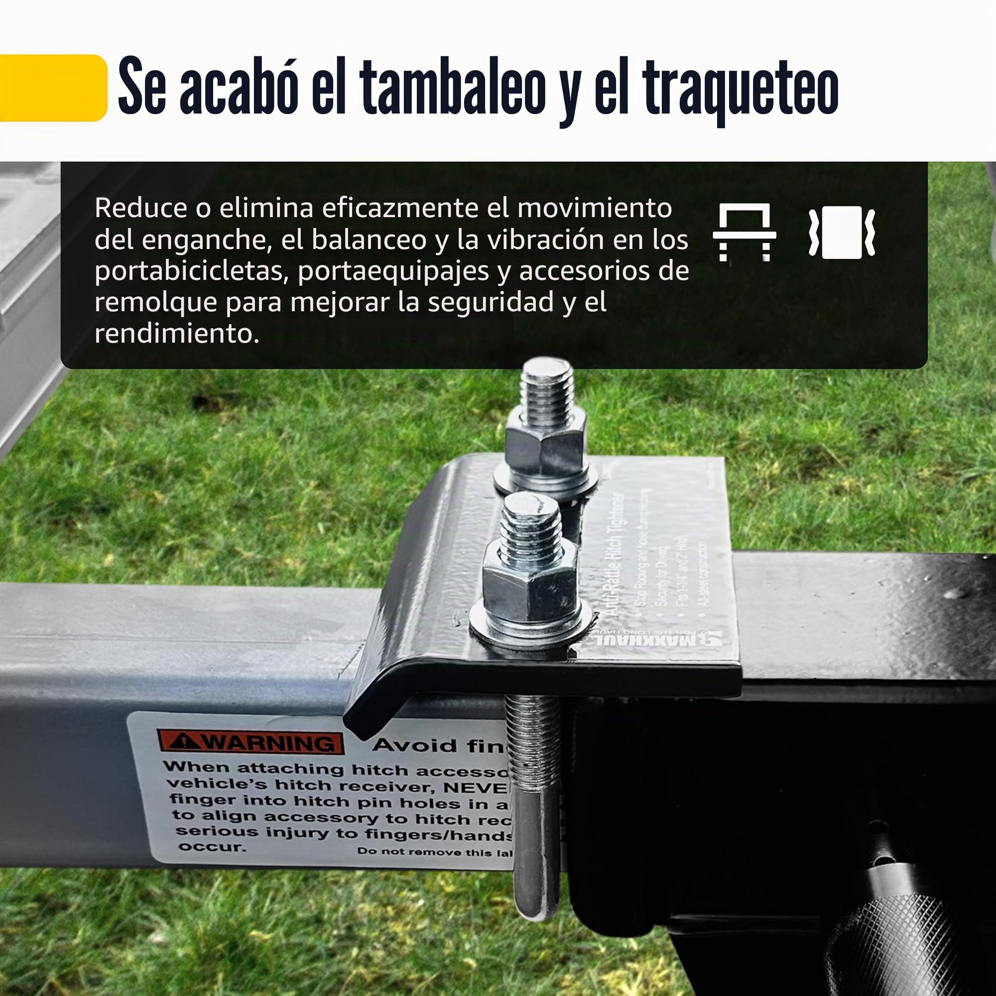 MaxxHaul 50881 - Transportador de Carga de Aluminio con Tensor de Enganche, Soporte de Enganche de Remolque para caravanas, Camiones, SUV, Furgonetas, automóviles con Receptor de Enganche de 2