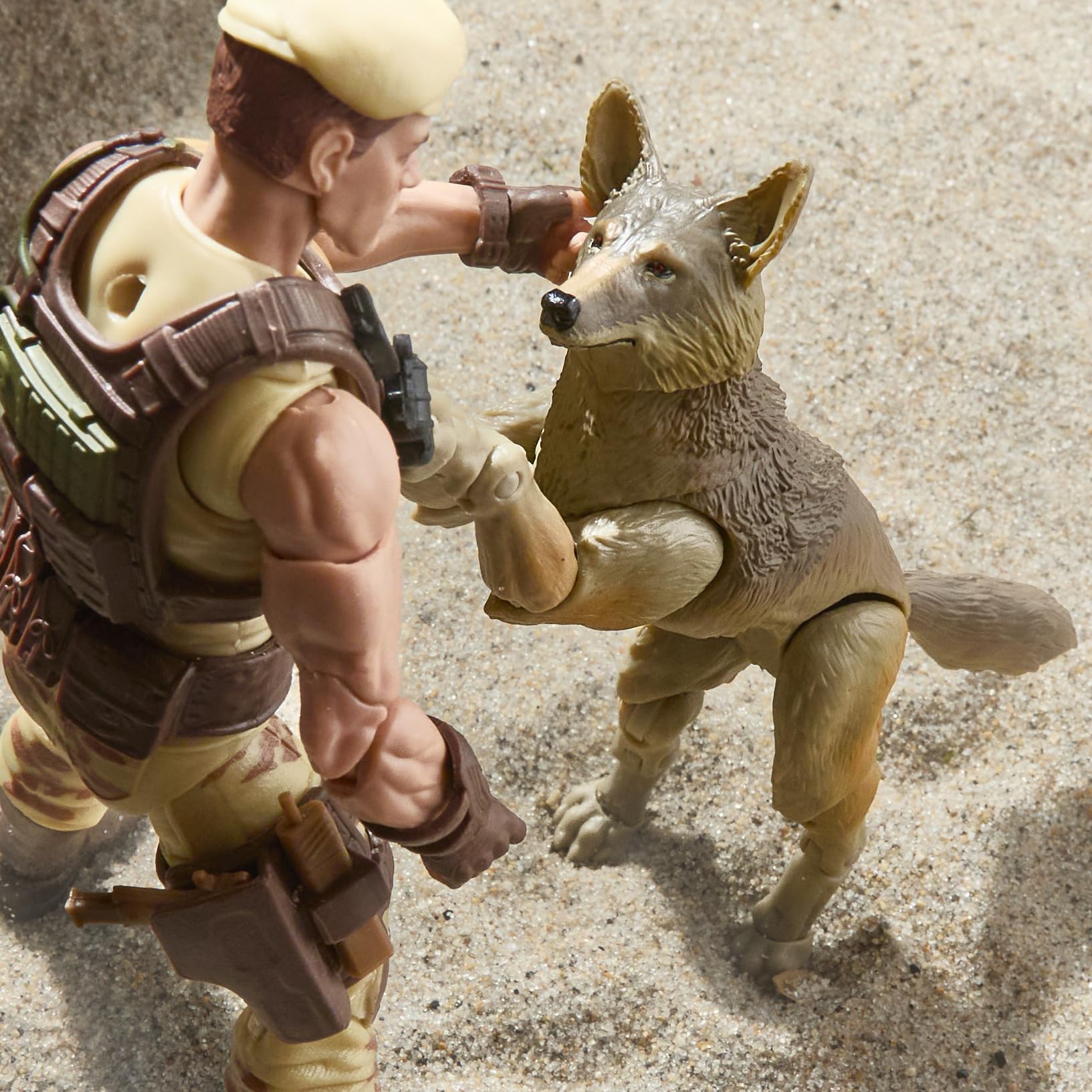 G.I. Joe Classified Series #217, Dusty & Coyote Sandstorm, Set mit Action-Figur (15 cm) und Tier zum Sammeln