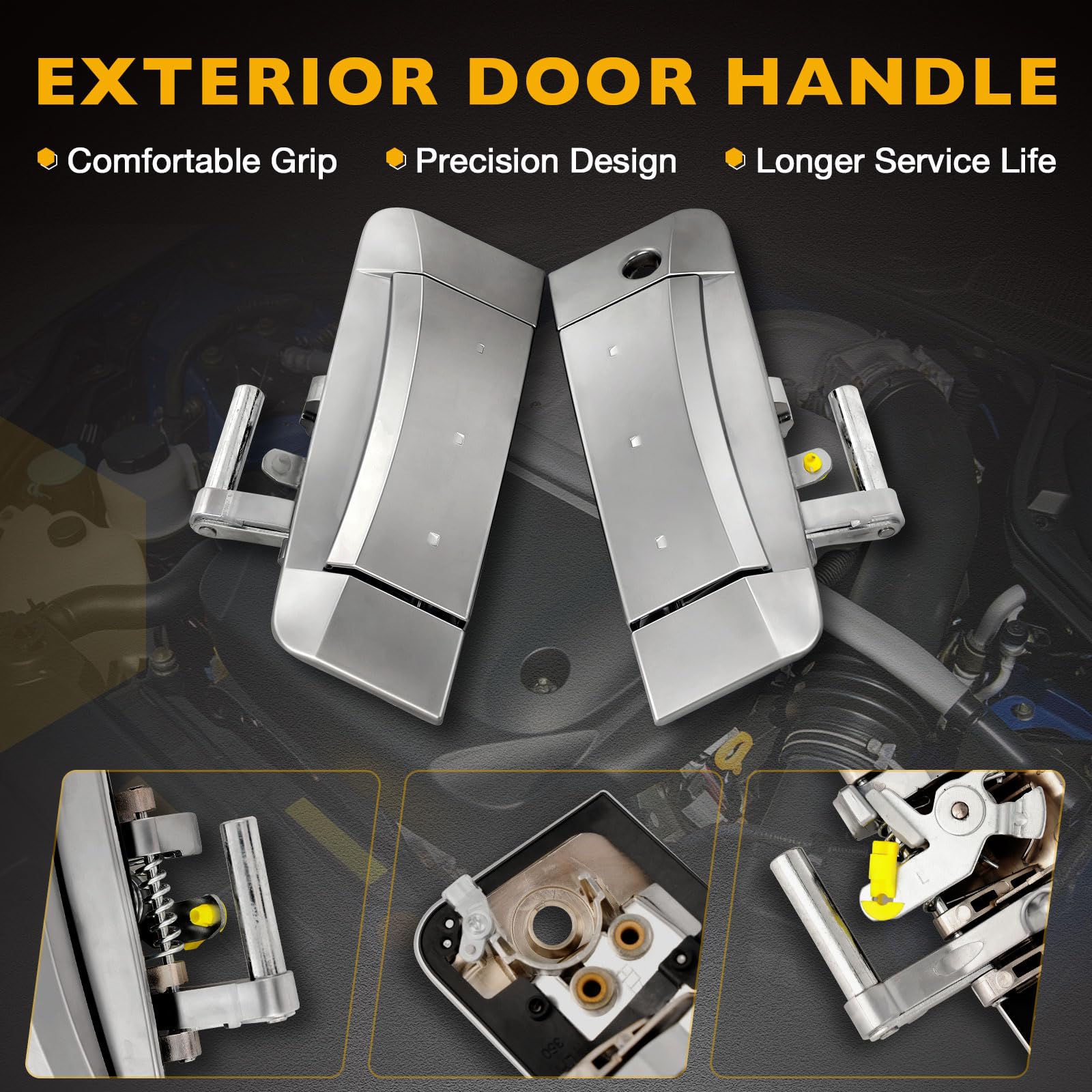 Amazon.com: Gledewen Exterior Door Handle Driver & Passenger Side