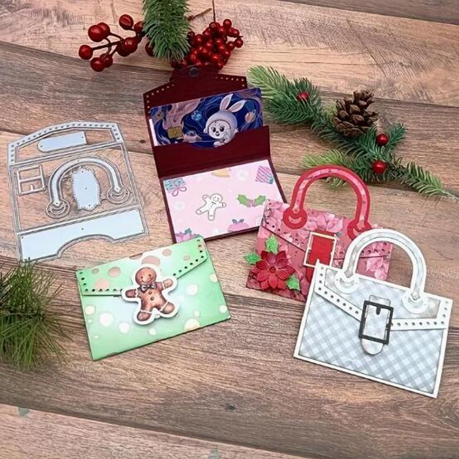 Yeyert Metall-Stanzformen Blumenmotiv 13x9,6cm - Präge-Schablonen Für Karten & Scrapbooking