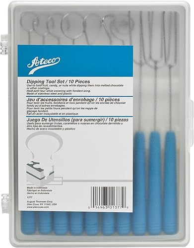 Miniatura 2 de Ateco Juego de herramientas de inmersión de 10 piezas, acero inoxidable