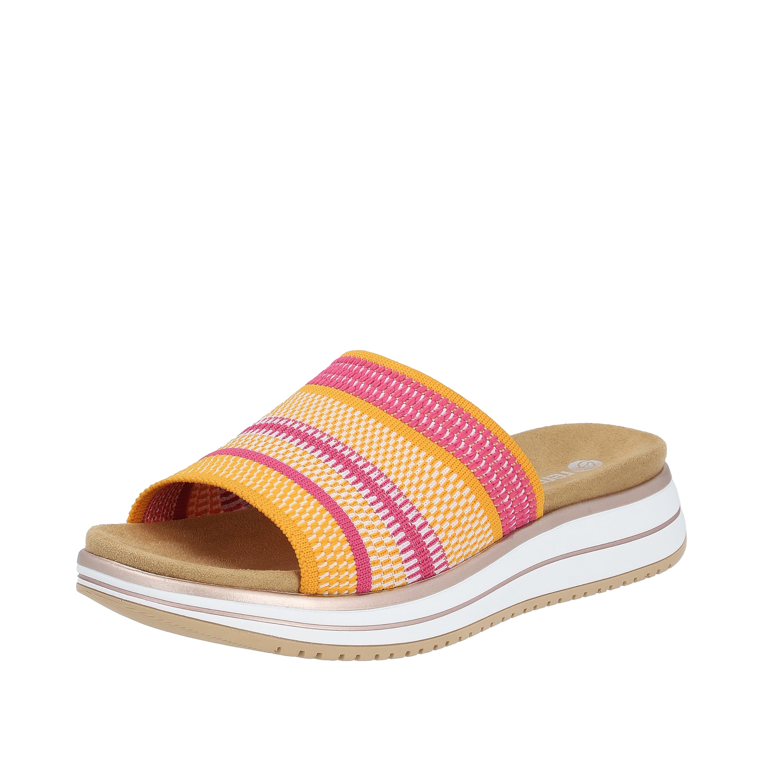 Remonte Women's D1j54 Sandal, Sunflower Fuchsia 68, 7.5 UK