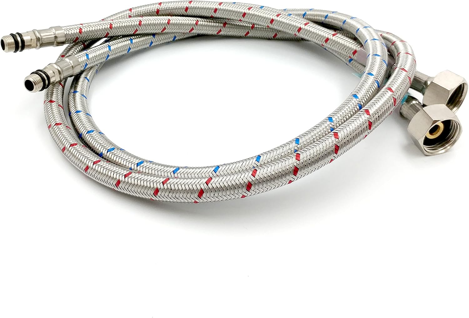 Xcel Home™ 2X (Pair of) M10 (10mm) x 1/2" BSP (900mm) Flexible Hose ...