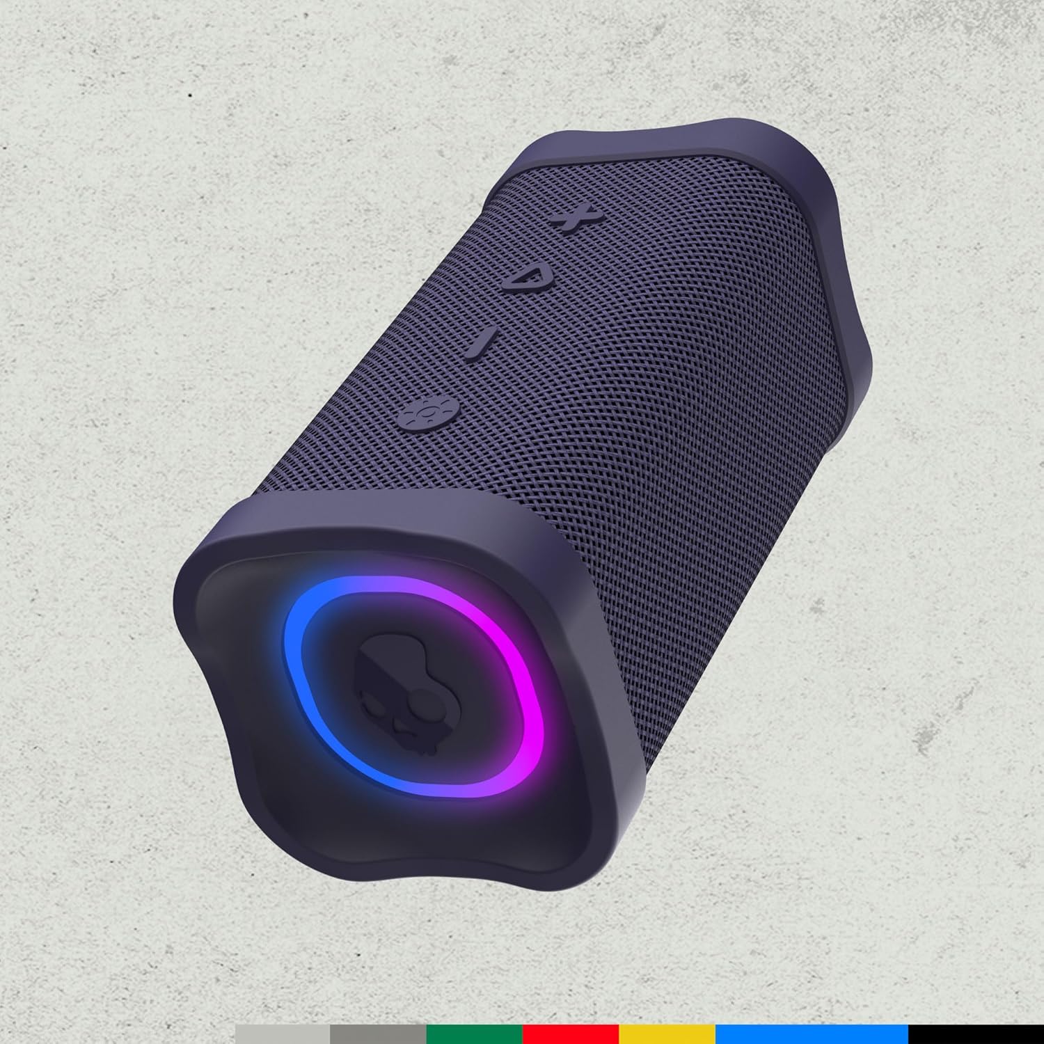 Skullcandy Terrain 2 Wireless Bluetooth Speaker, IPX7 Water Resistant, 14H Battery, Multi-Link, LED Light Show, Lightweight & Portable (Deep Purple) - Image 3