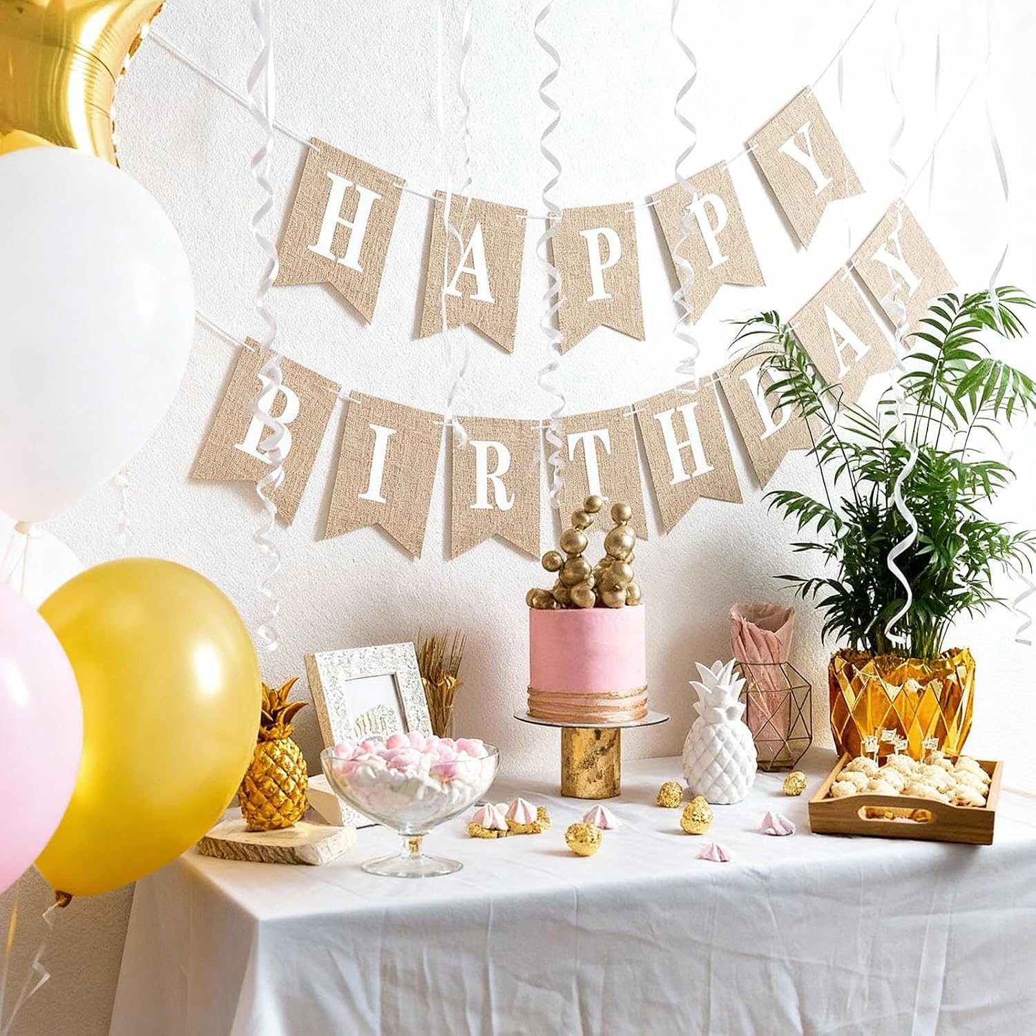 Mooliwe 171 Pcs DIY Custom Banner Kit Make Your Own Sign, Burlap
