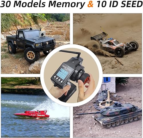 Miniatura 5 de Radiolink RC4GS V3 2.4G - Transmisor de radio RC de 5 canales y 2 receptores de giroscopio R6FG Combo de radio para camión oruga, coche, barco