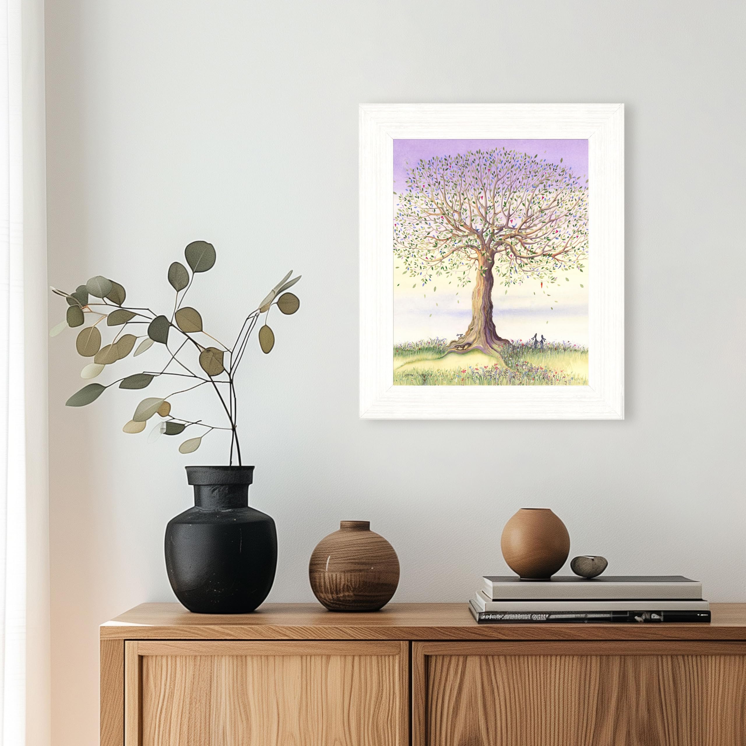 Artko Impresión artística enmarcada para pared, 31 x 37 cm, diseño de