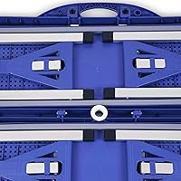 Vista 10 de PICNIC TIME Mesa de picnic plegable, mesa de camping, mesa al aire libre con agujero para paraguas with Umbrella Hole