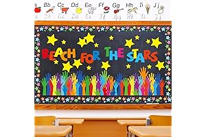 Starry Classroom Decorations: Illuminate Inspiration with Painted Handprints