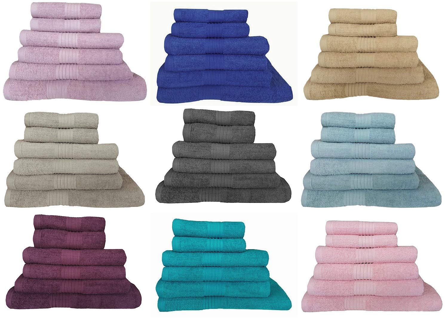 Voice7 Luxury 100% Cotton 2 Jumbo Bath Sheets Extra Large - XL Size Bathroom Towels Extra-Absorbent (Size 100 x 180 cm, Charcoal)