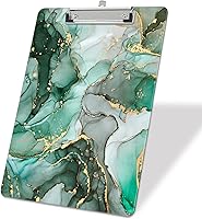 Vista 23 de Portapapeles de plástico A4, lindo portapapeles con clip tamaño carta estándar 9 x 12.5 pulgadas, decorativo para oficina para estudiantes, mujeres