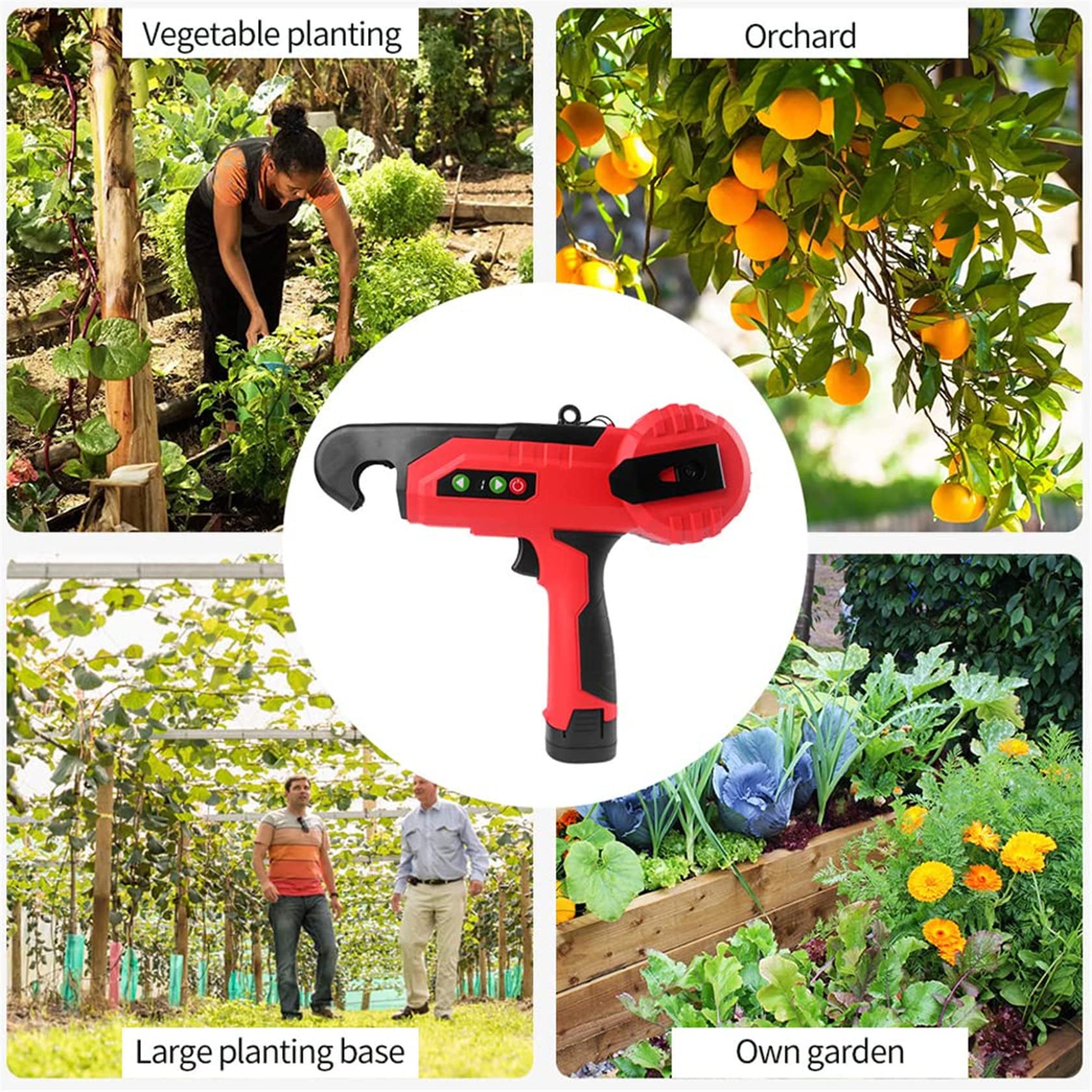 Legatrice per piante di pomodoro e peperoni, per giardinieri e agricoltori con pezzi di ricambio, strumento efficiente e facile da usare per legare le piante
