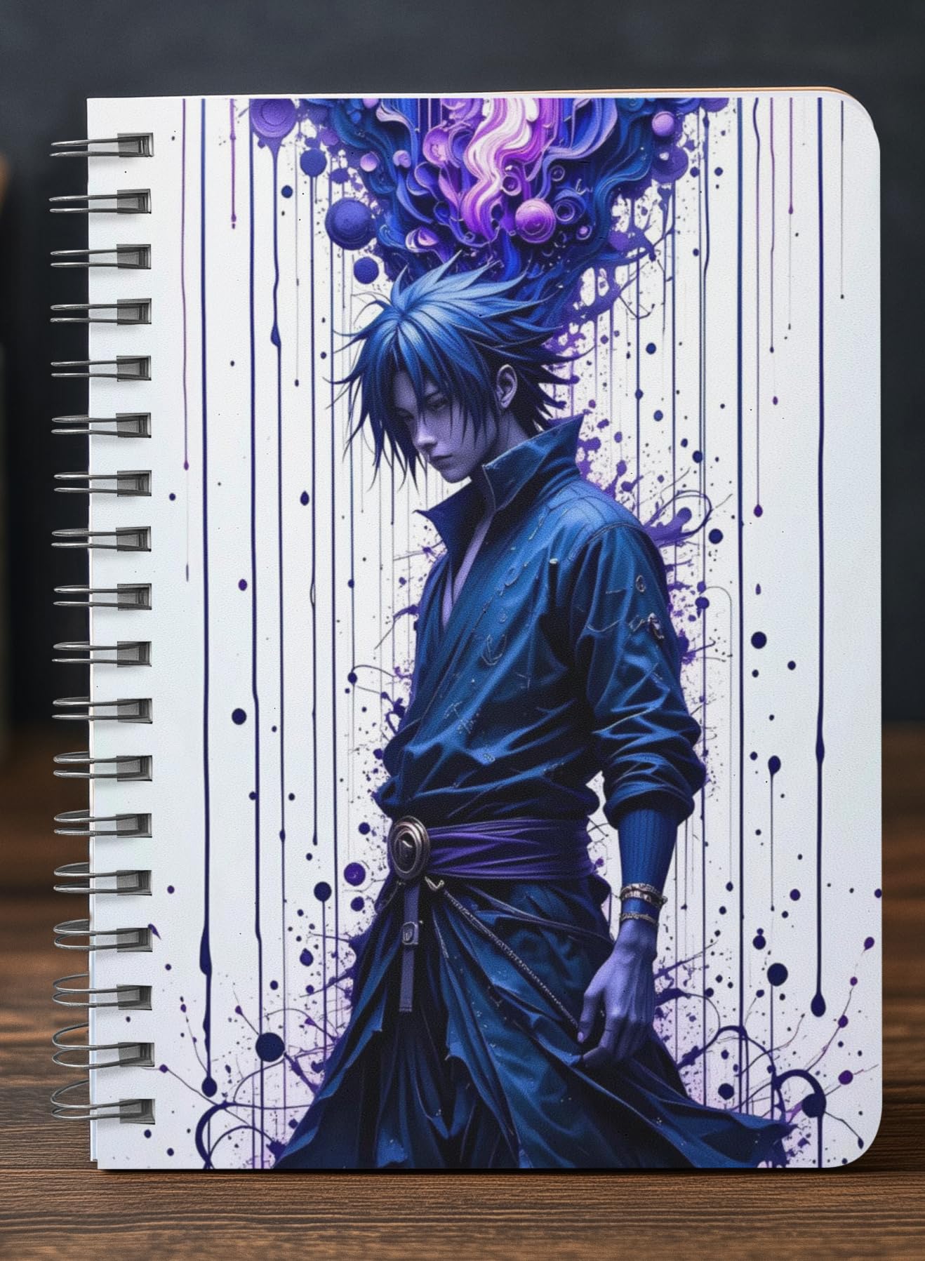 Naruto Anime Sketchbook Notebook A5 Unruled 160 Pages 100gsm Paper (Multicolor) Spiral Wire-O-Bound Notebook with Fantasy Illustration Design-image-37