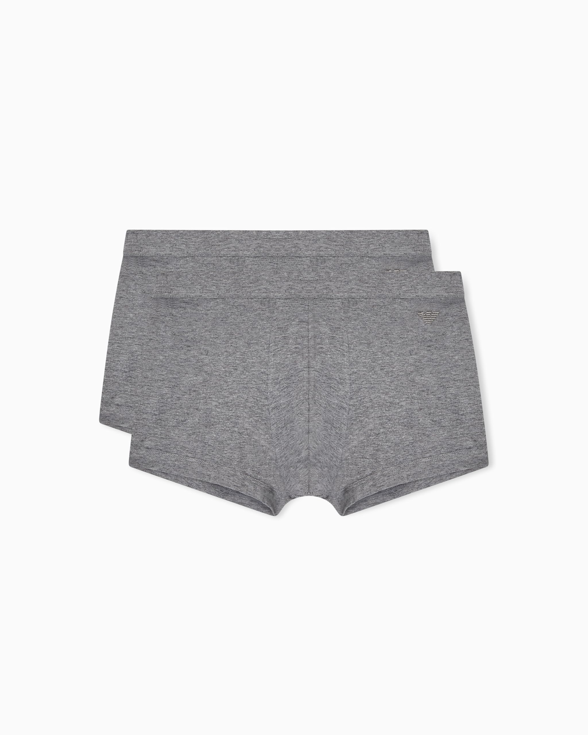 Emporio Armani Men's PIMA Cotton 2-Pack Trunk Grey XL