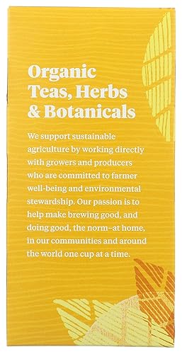 Miniatura 6 de Allegro Tea, bolsas de té orgánico de limón y jengibre Tulsi, 20 unidades