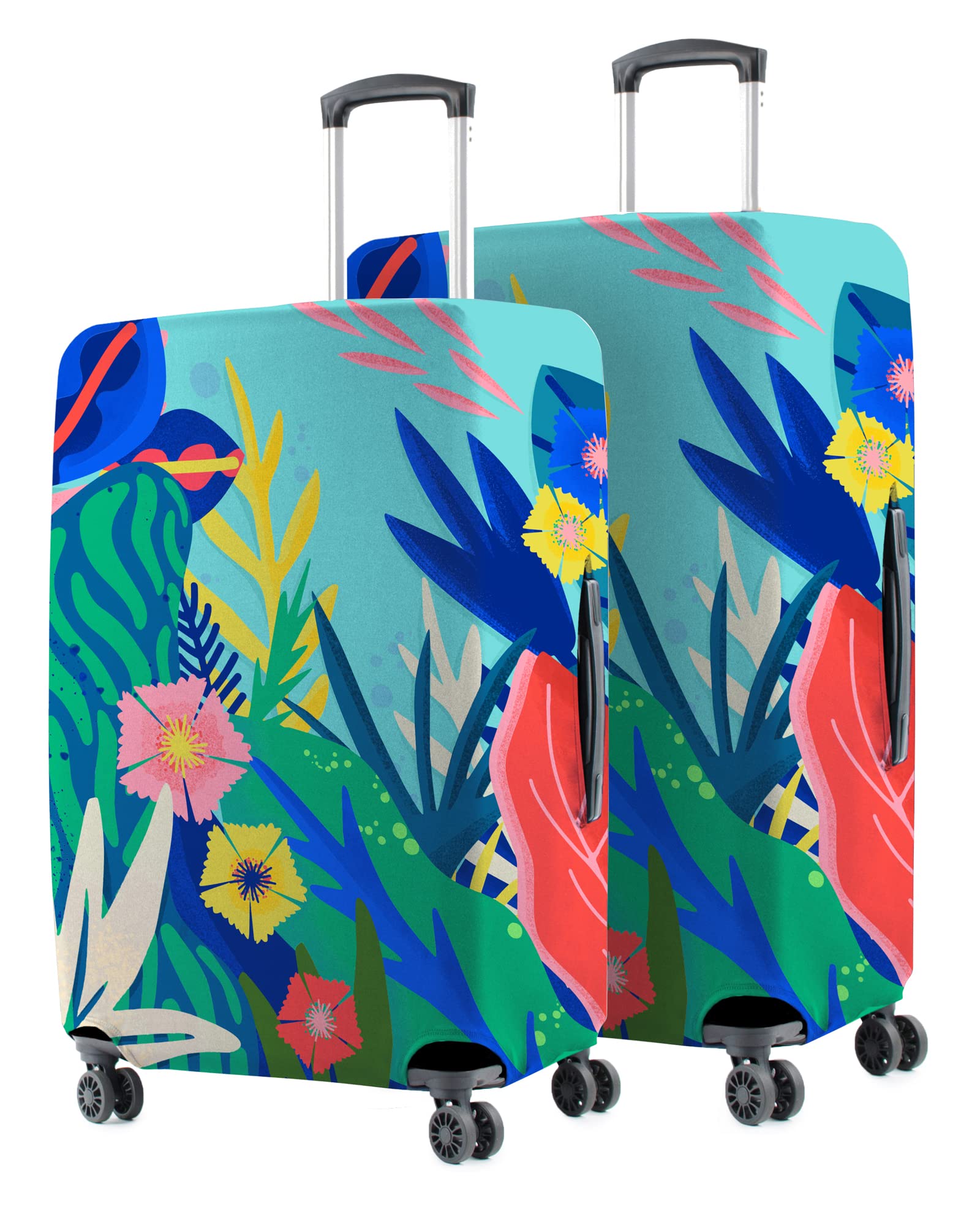 nasher miles Polyester Protective Luggage Cover Set of 2 (Medium-Large) - Underwater Design,Multicolor-picture-7