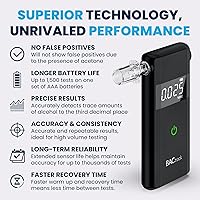 Vista 4 de BACtrack Alcoholímetro Scout Precisión de grado profesional Cumple con DOT y NHTSA Probador portátil de alcohol en el aliento para uso