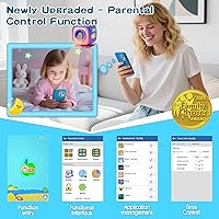 Vista 4 de Teléfonos de juguete PAMOX para niños con cámara dual, teléfonos de juguetes educativos, regalos para niños de 3 a 12 años con más de 200
