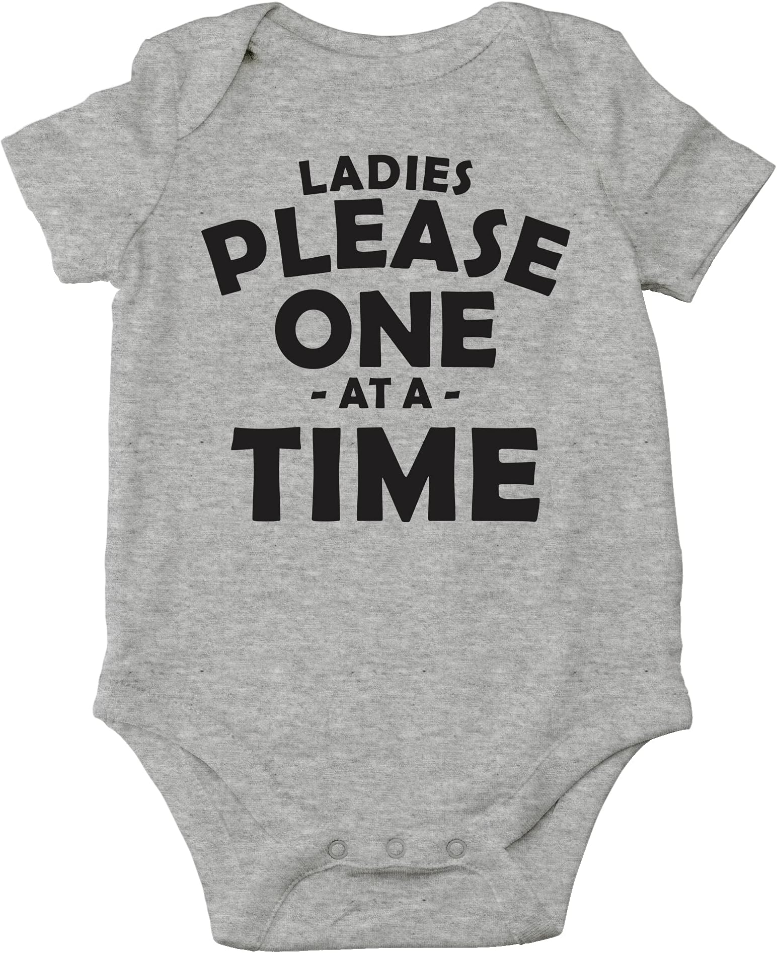 Ladies Please One at A Time - Baby Clothes - Funny Newborn Bodysuit Outfits for Boys