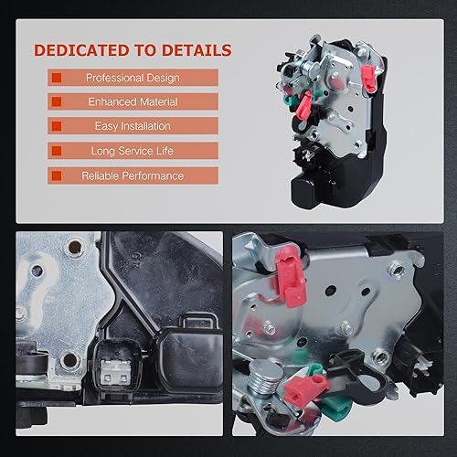 Miniatura 6 de Actuador de bloqueo de puerta trasera derecha del lado del pasajero compatible con Dodge Ram 1500 2500 3500 2008-2010 Ram 4500 5500 2003-2010,