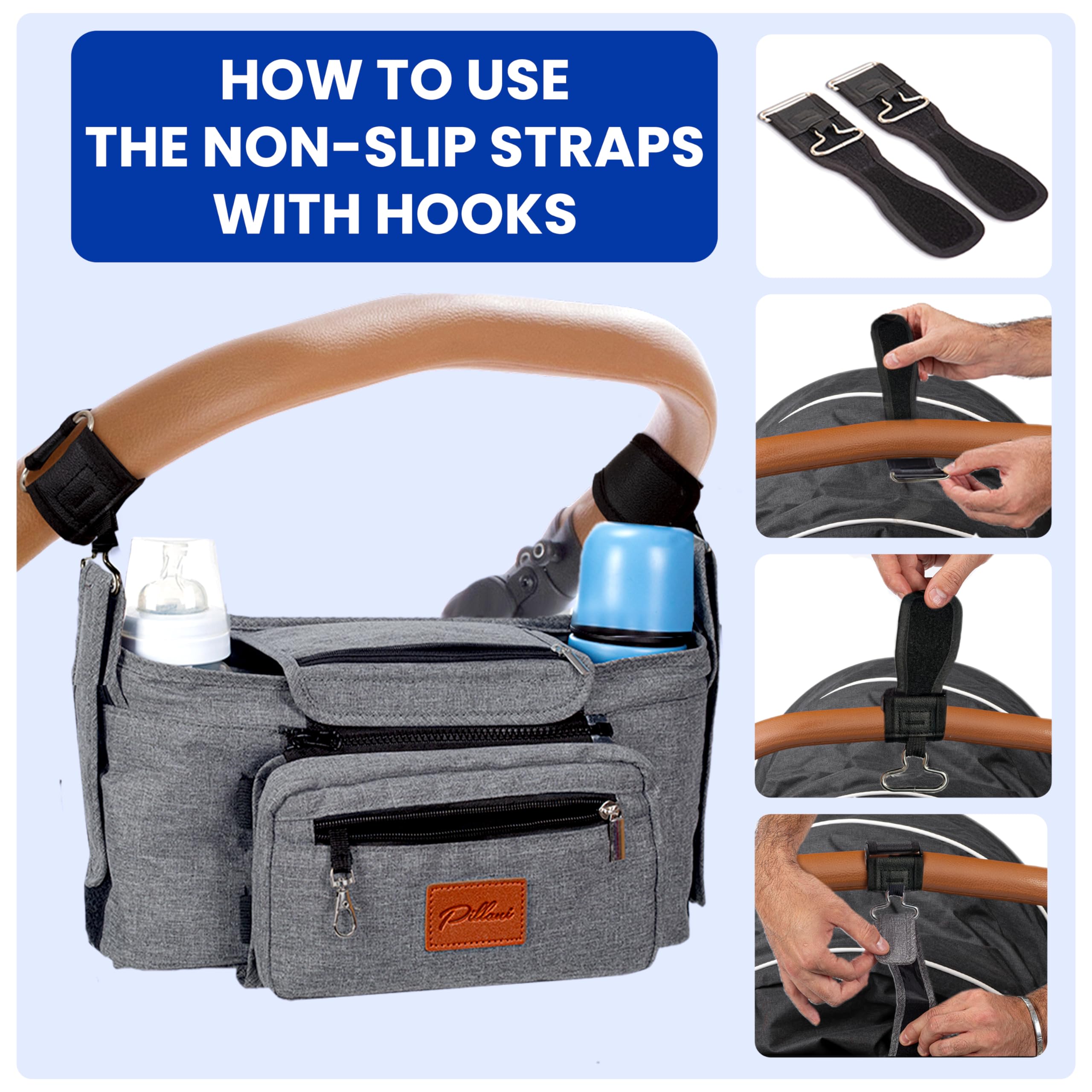 Evenflo Stroller PILLANI Stroller Organizer, Universal Stroller