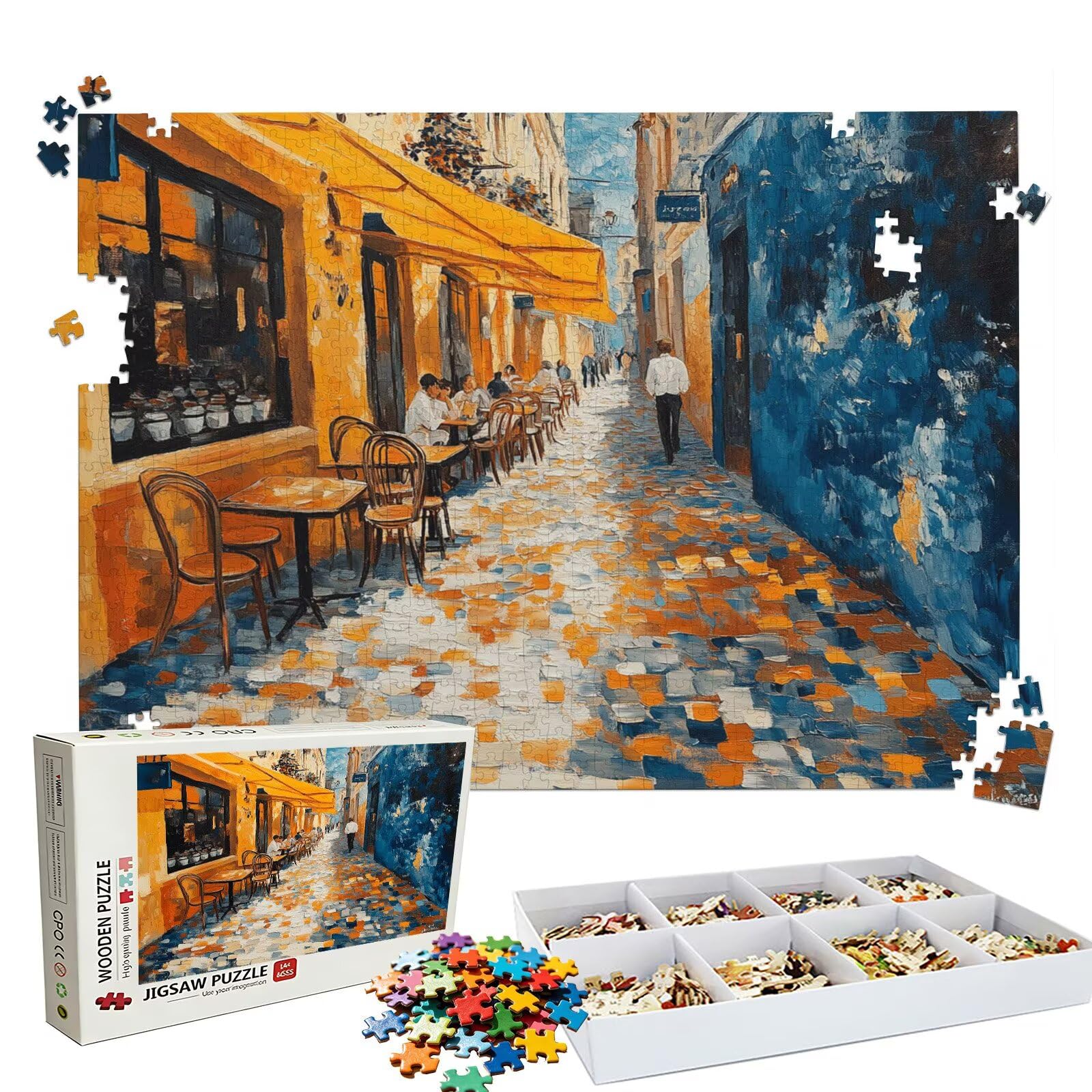 Puzzle 4000 Pezzi astratto strada, Puzzle 4000 Pièces Challenge Impossible, Puzzles 141.5x87.5 cm Taglia Grande Adulti, Giochi Educativo per Famiglie, Puzzles Classici, Decorazioni Casa W3H-644