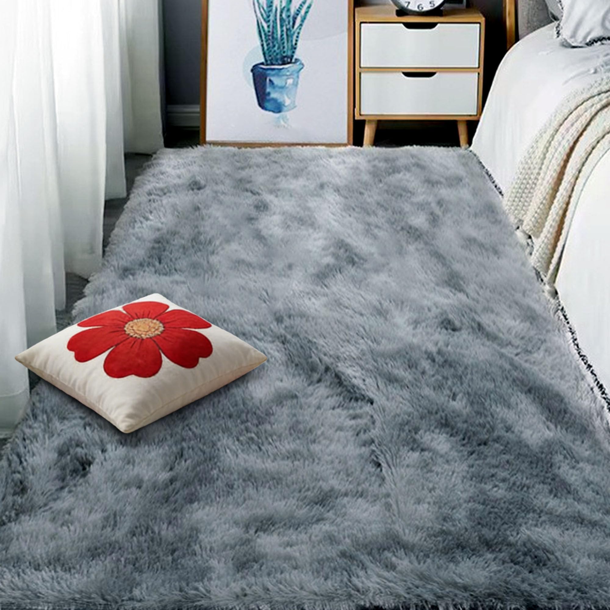 Tapis salon 140 x 330 cm doux pour ambiance moderne de chambre enfant