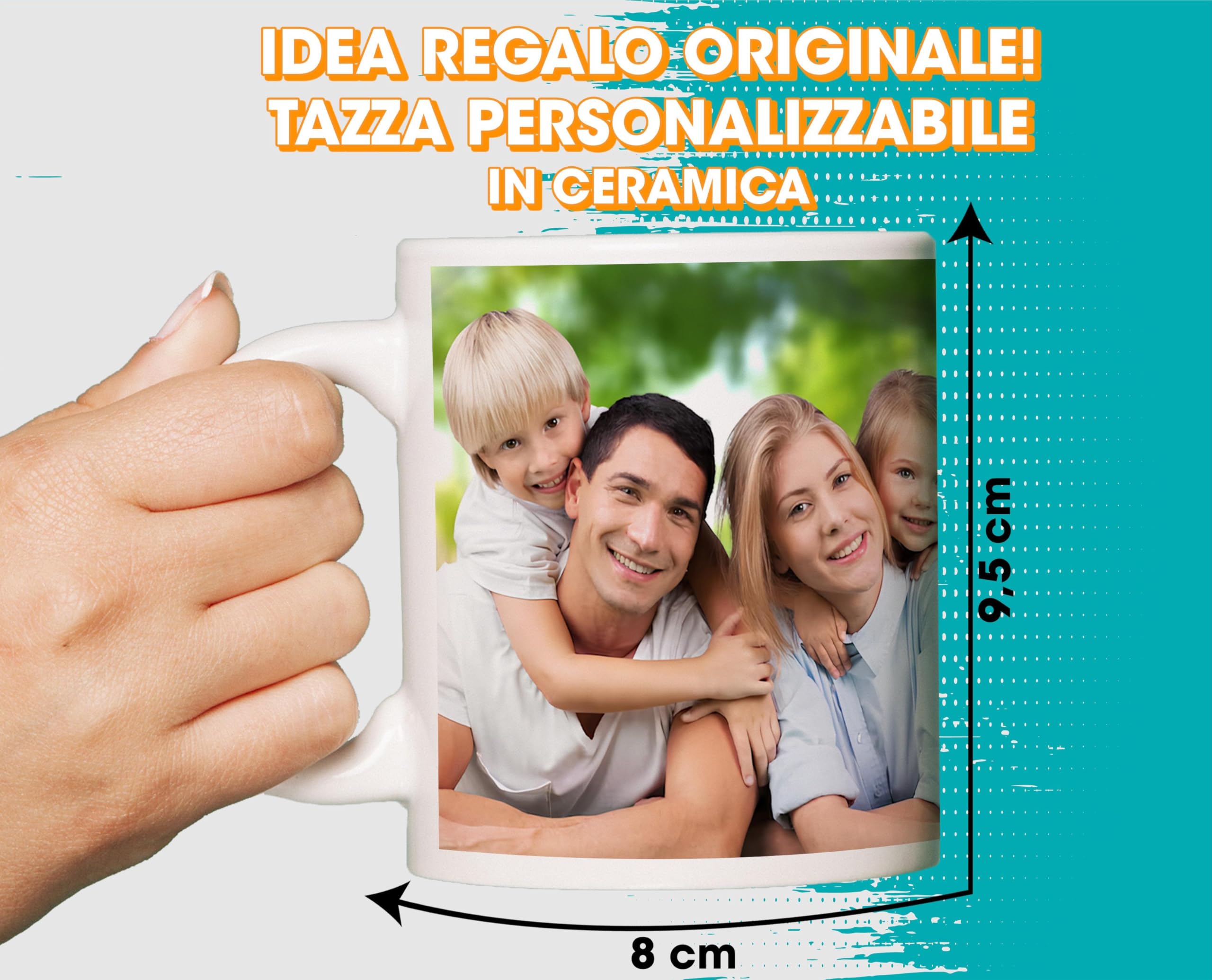 Tazza Personalizzata Con Foto - Regalo Per Papà, Compleanni, Idee Originali E Stampata Bene - Foto 4