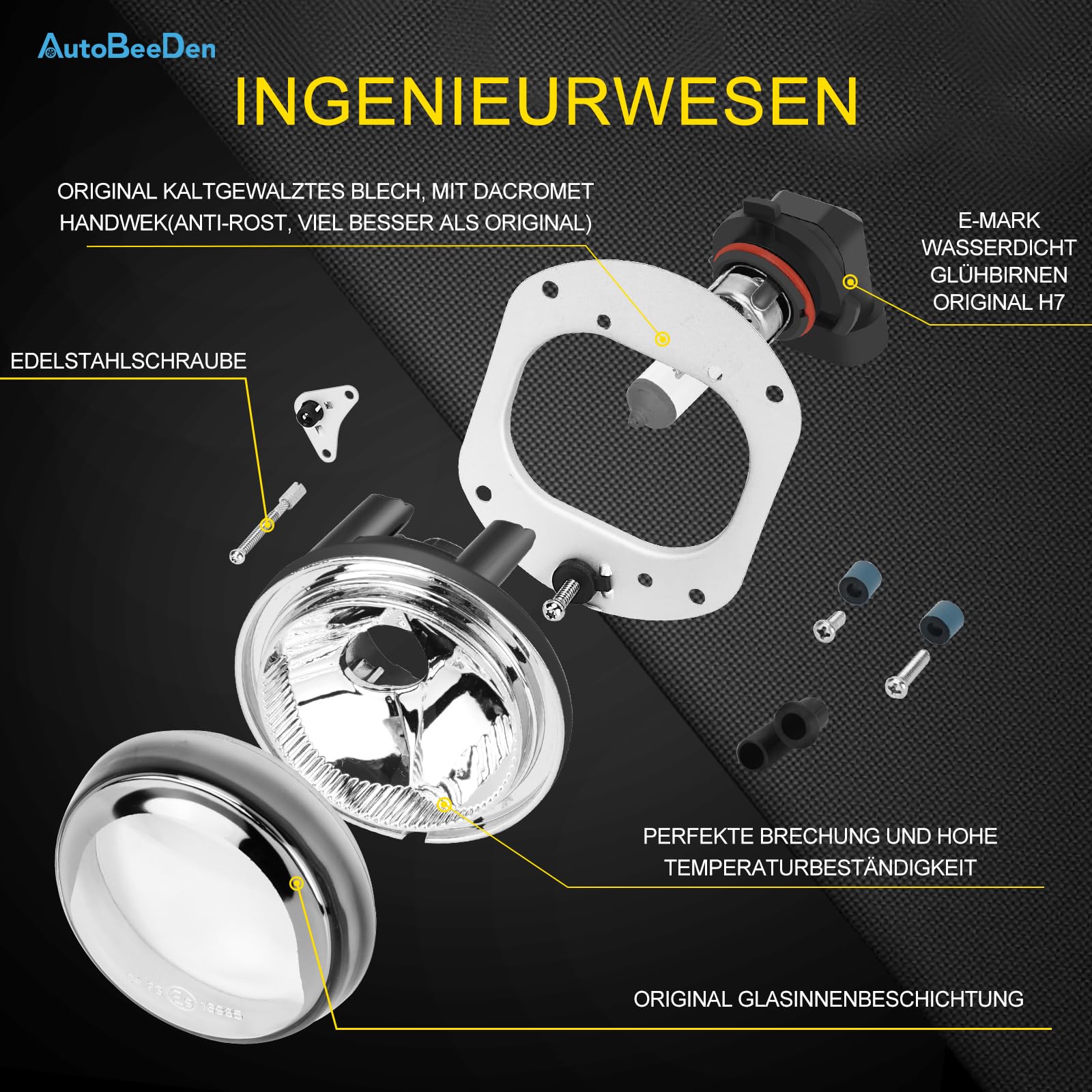 Nebelscheinwerfer für Mercedes Benz MB W164 W251 V251 R230 C209 C216 A209 S204 W204 W211, (C CLK E M R S SL Klasse), 2002-2014, nur für AMG Paket Stoßstange (Klar)