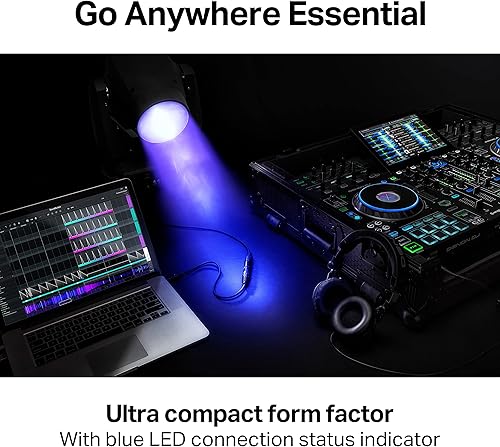 Miniatura 8 de Controlador de DJ y paquete DMX – Set de DJ con luces Paty, interfaz de audio y conectividad USB – Numark Party Mix II e interfaz SoundSwitch Micro