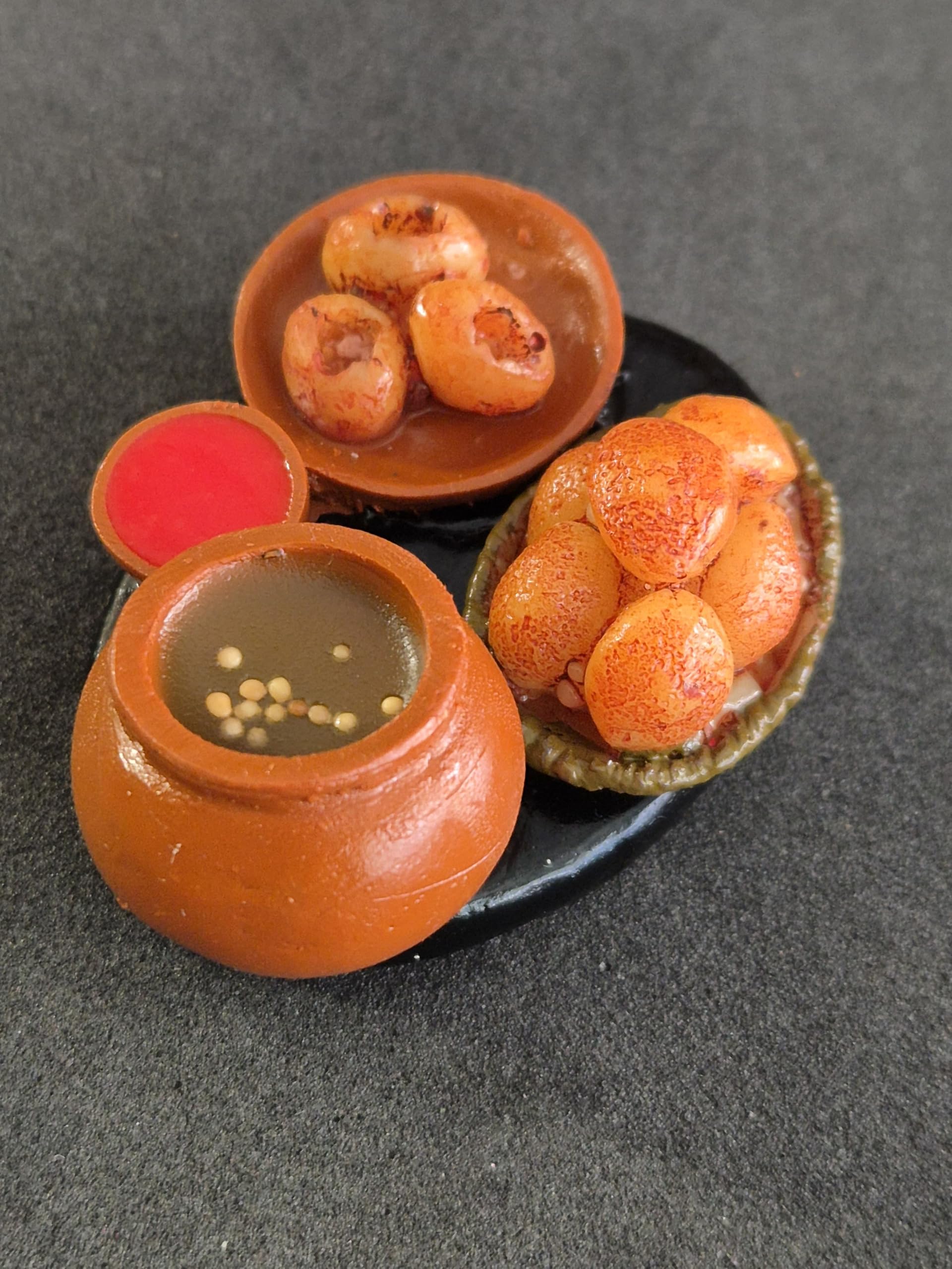 DT DECTONE Golgappe Lovers Fridge Magnet Miniature Food 3D Fridge Magnet Best Souvenir Gift 100% Made in India 3