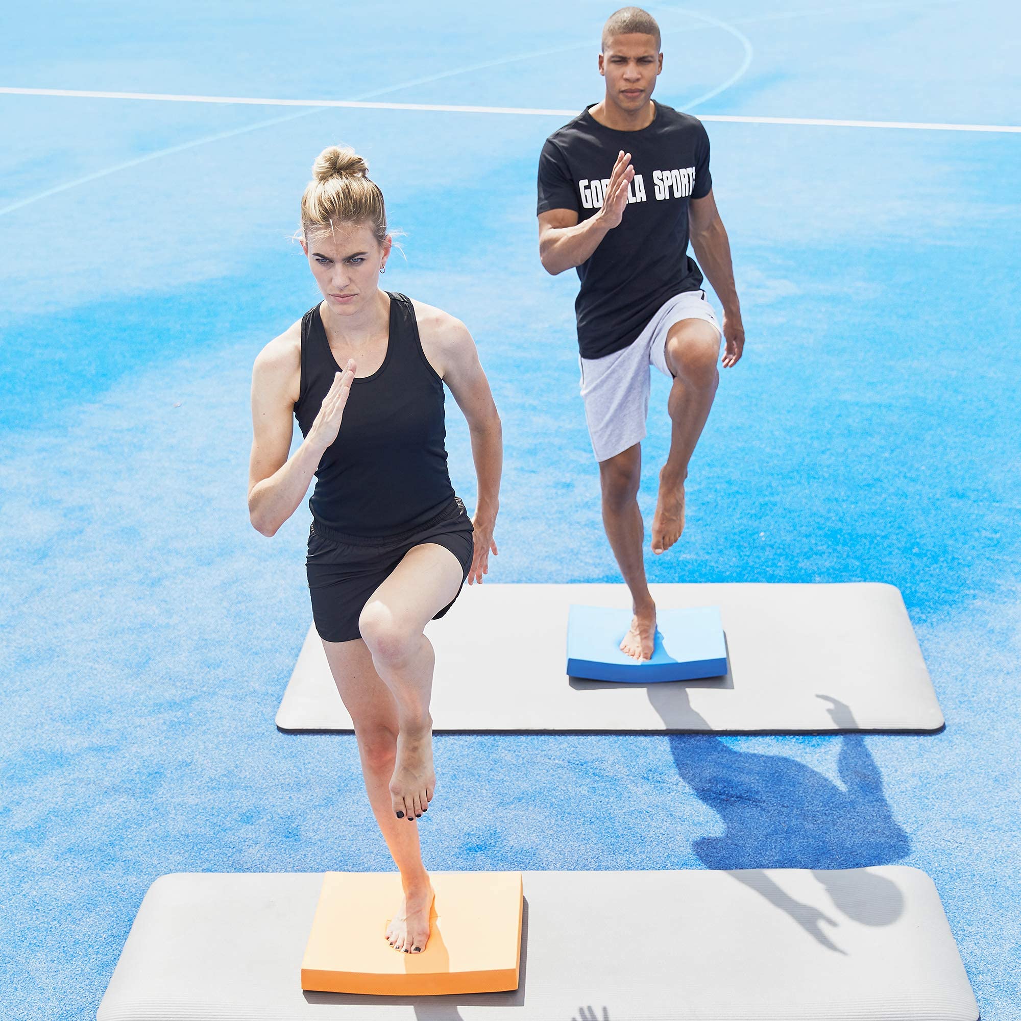 GORILLA SPORTS® Balance Pad - 47x40x5,5cm, für Gleichgewicht und Koordination, rutschfest, bis 100 kg Belastbar, Farbwahl - Balancekissen, Balance-Pad, Balance-Kissen, Koordinationstrainer