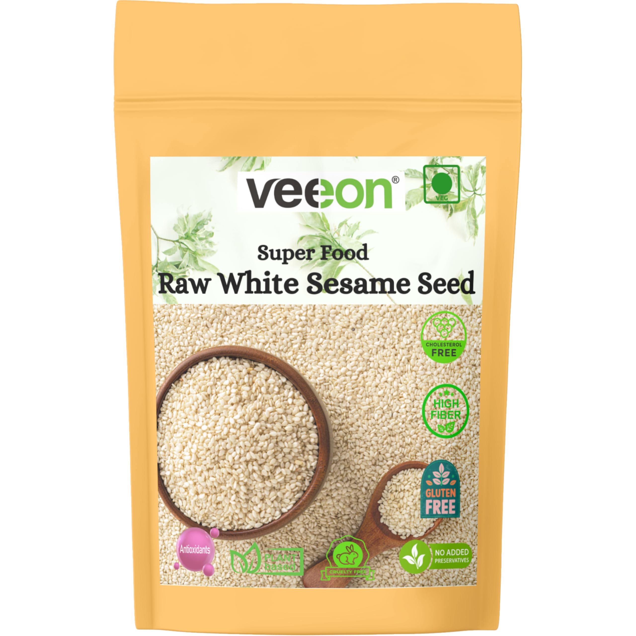 Veeon Premium Naturally Organic 1 KG | White Sesame Seeds | Safed Til | (B0DJ597MQJ) Amazon Price History, Amazon Price Tracker