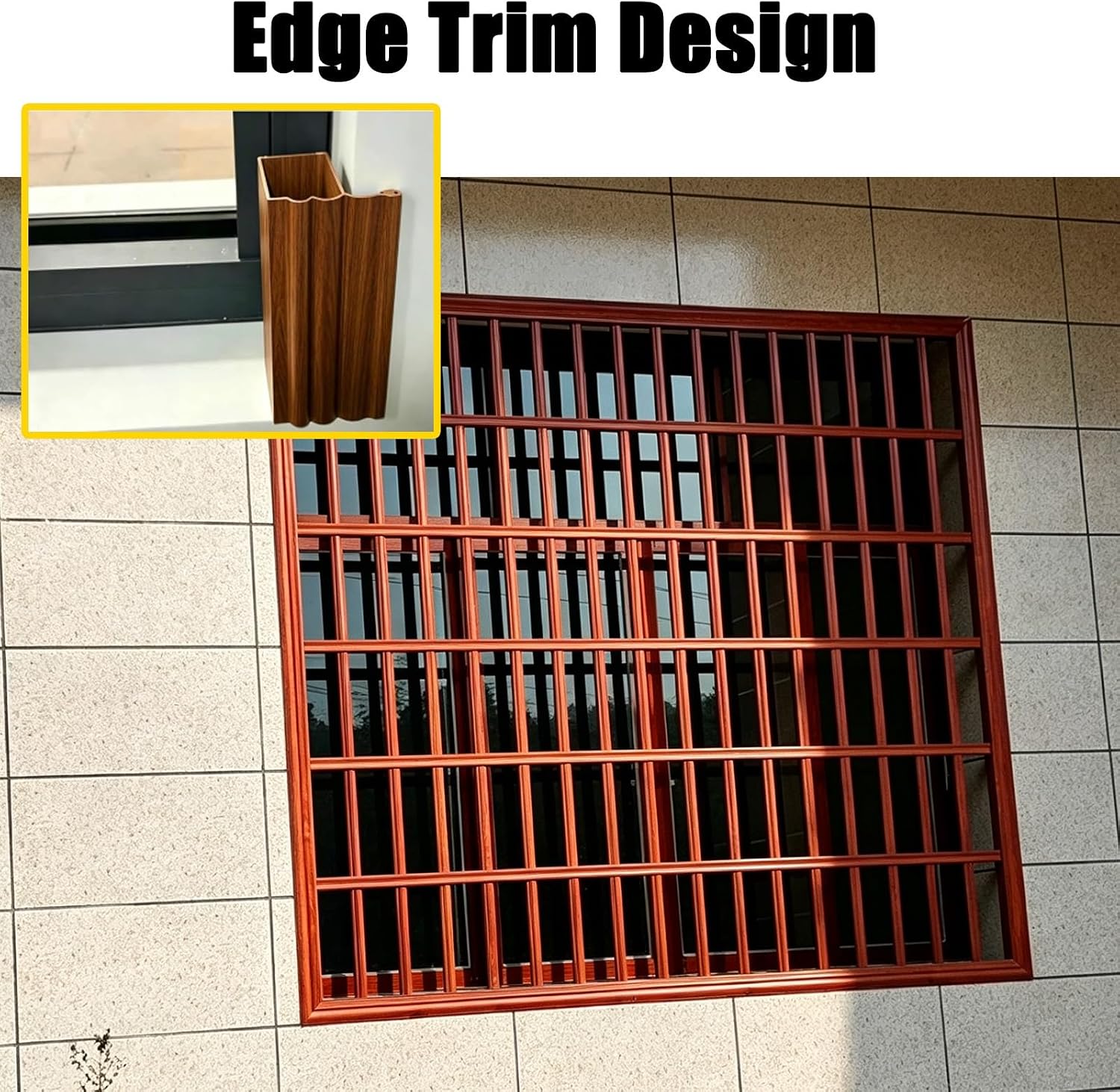 LZMZMQ Aluminum Window Guard Fence, Custom Size & Colors Safety Grille