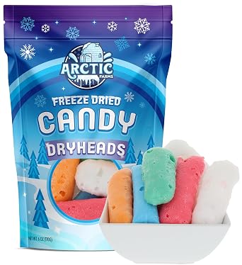 Arctic Farms Freeze Dried Candy DryHeads Bagged and Boxed Assorted Flavors 6oz