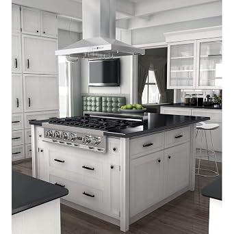 ZLINE 42 Ducted Island Mount Range Hood with Dual Remote Blower in Stainless Steel (GL2i-RD-42)