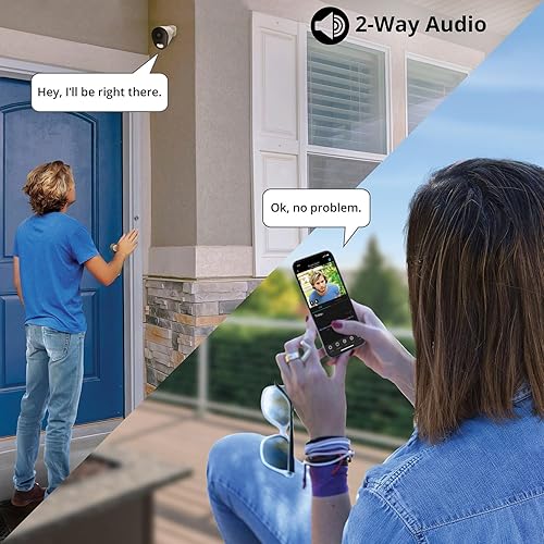 Miniatura 6 de Night Owl Cámara de disuasión para interiores y exteriores Wi-Fi 4K HD con alimentación de CA enchufable con audio de 2 vías (1 cámara)