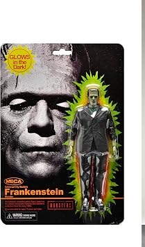 NECA Universal Monsters - 7 Scale Action Figure - Retro Glow in the Dark Frankenstein