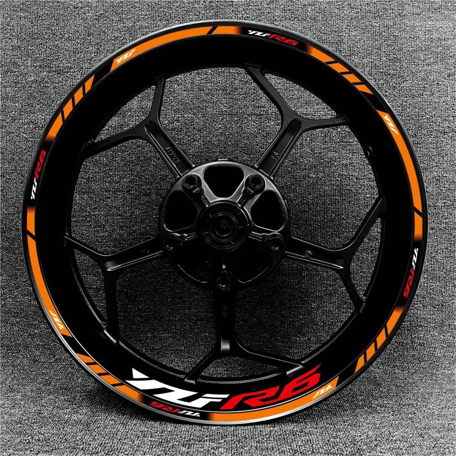 Wheel Stickers Motorcycle Rims Wheels Stickers for YZF R6 YZF-R6 YZFR6 17 Inch Wheel Reflective Waterproof Strips Decals Rim Reflective Decal