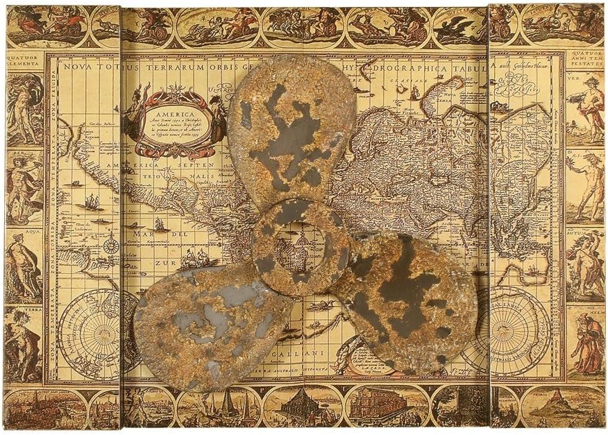 Antiqued Nautical Map and Propellar Wall Décor