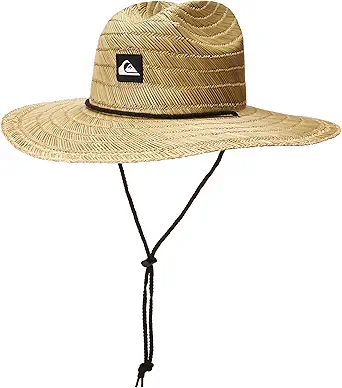 Men's Pierside Lifeguard Beach Sun Straw Hat