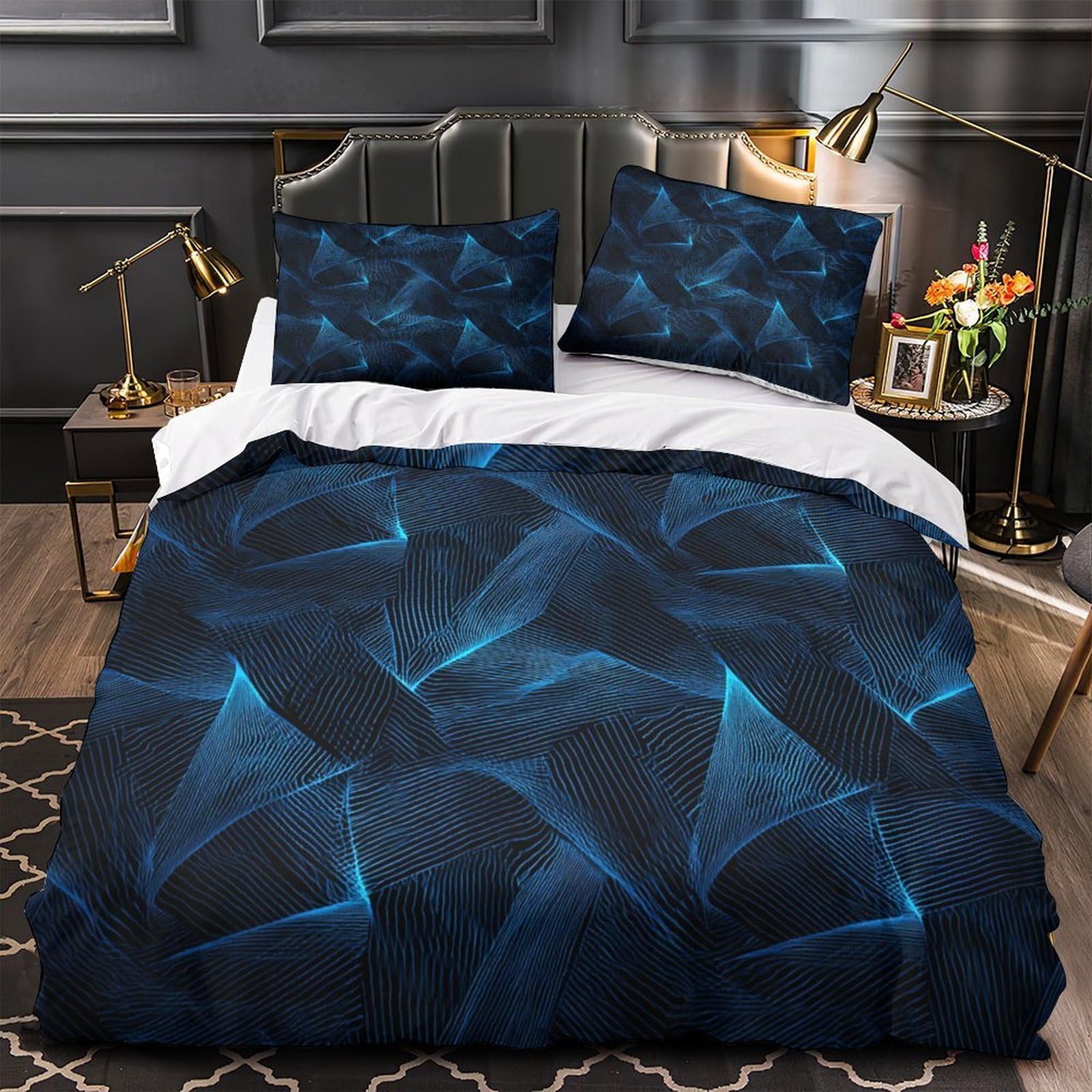 Housse de couette art abstrait king pour transformer le style d'une chambre d'ado