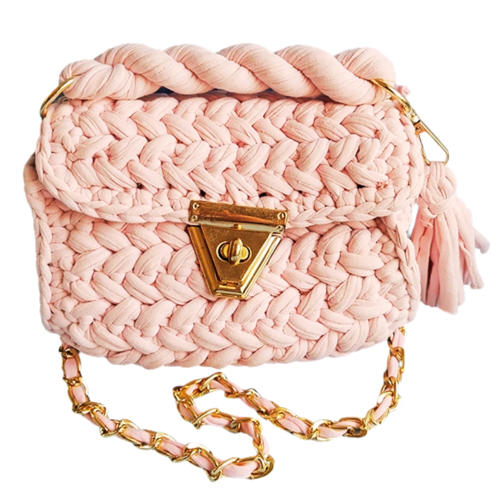 Tipsy Closet Baby Pink Crochet Bag Women Stylish Trendy Unique Handmade Vegan Crossbody Sling Bag Purse Handcrafted Macrame Shoulder Bag Pocket Ladies Designer Luxury Handbag Wedding Party (B0CL2KC8JW) Amazon Price History, Amazon Price Tracker