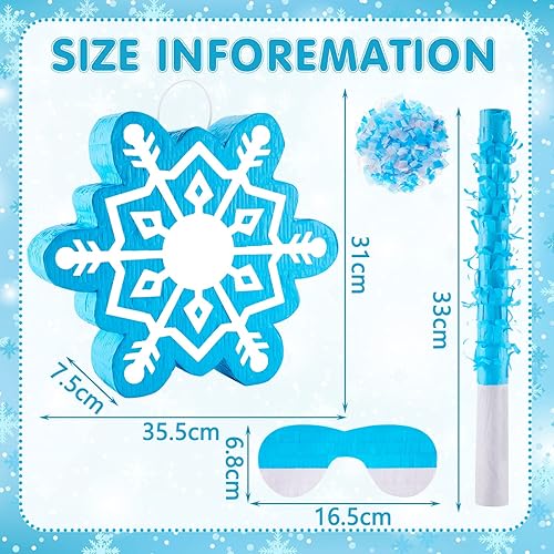 Vista 41 de Lewtemi Decoraciones de fiesta de piñatas con barra para ojos vendados y confeti para decoración de fiesta, centro de mesa, accesorio de fotos