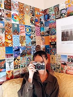 VEENSHI Set of 63 Desert Dreamer Boho Aesthetic Wall Collage Kit | VSCO Girl Room Decor | Dorm & Bedroom Photo Poster Set | Aesthetic Wall Art Collage Pack | 6x4 Inch | 300 GSM Premium Paper