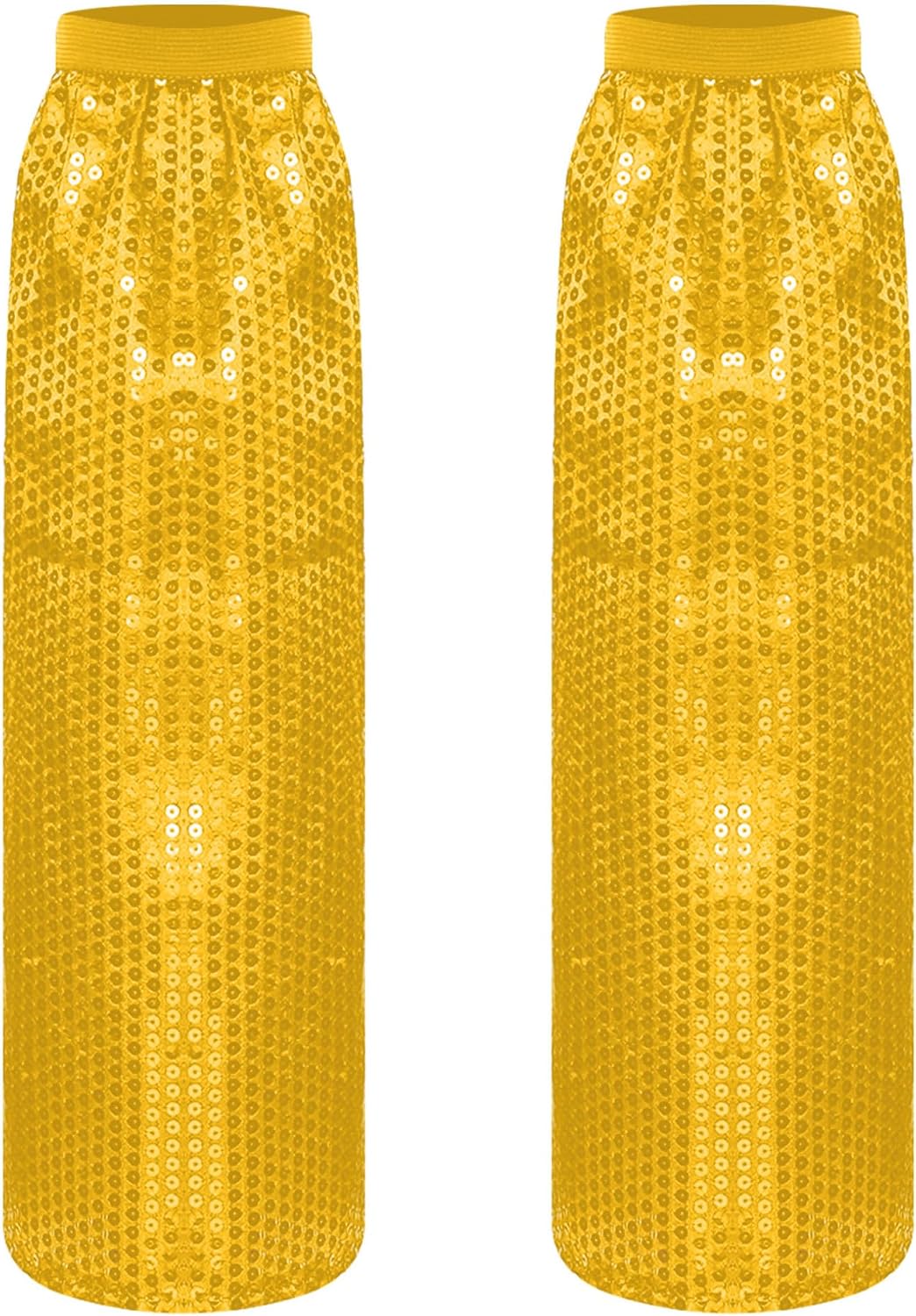Freebily Women's Sequin Leg Warmers Glittering Rave Dance Leg Sleeves Boot Covers Stretch Accessories