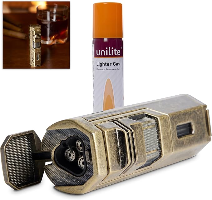 UNILITE Gas Filled Lighter Windproof Lighter with Jet Flame With