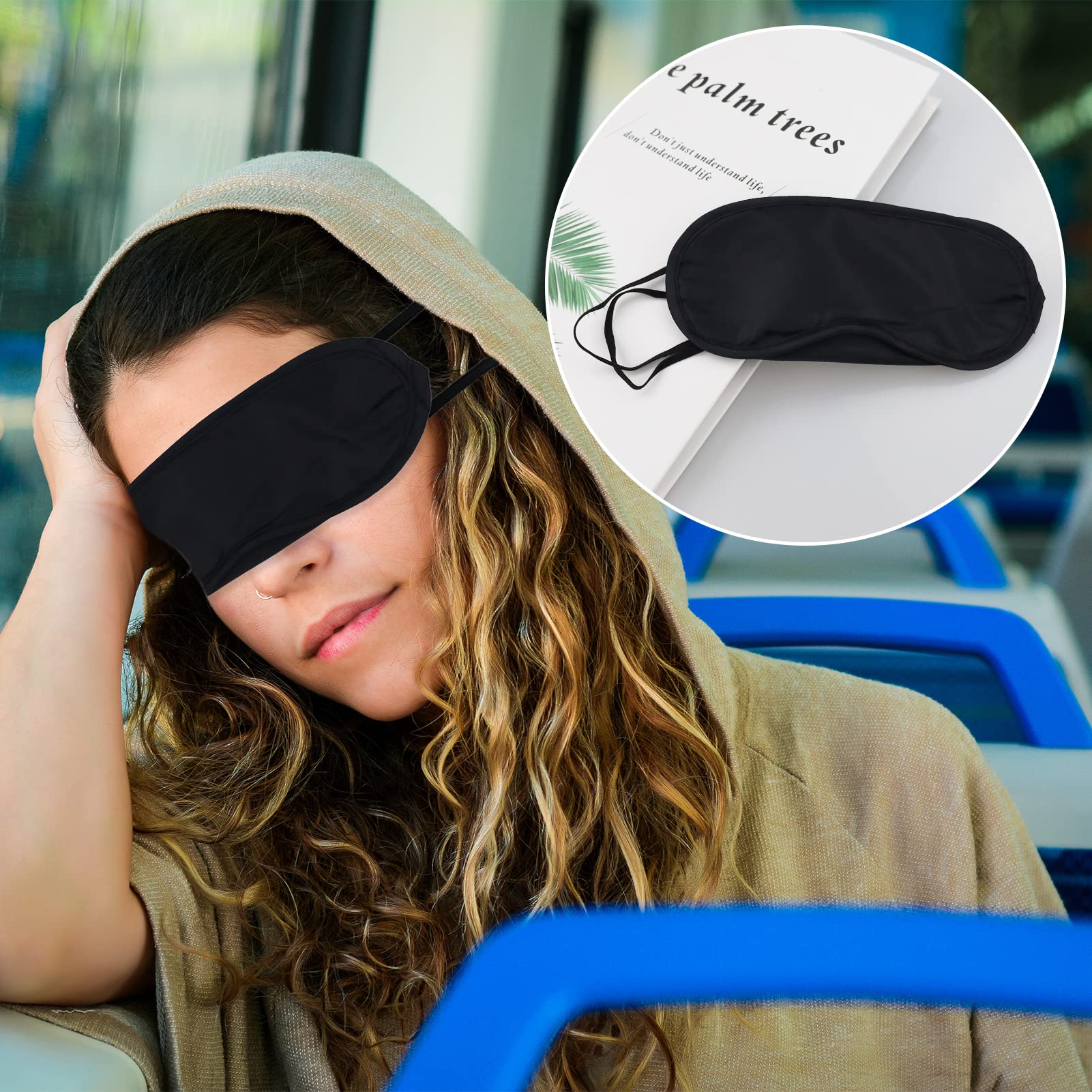 Confezione da 26 benda per gli occhi per il sonno, gioco da viaggio con naso